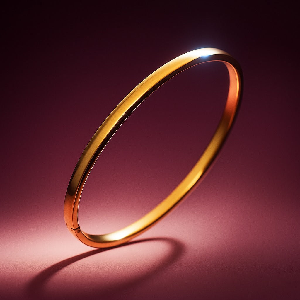 18K Gold-Plated Classic Bangle