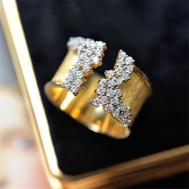 Gold Zirconia Ring