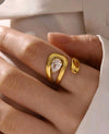 PEARL AND GOLD RING