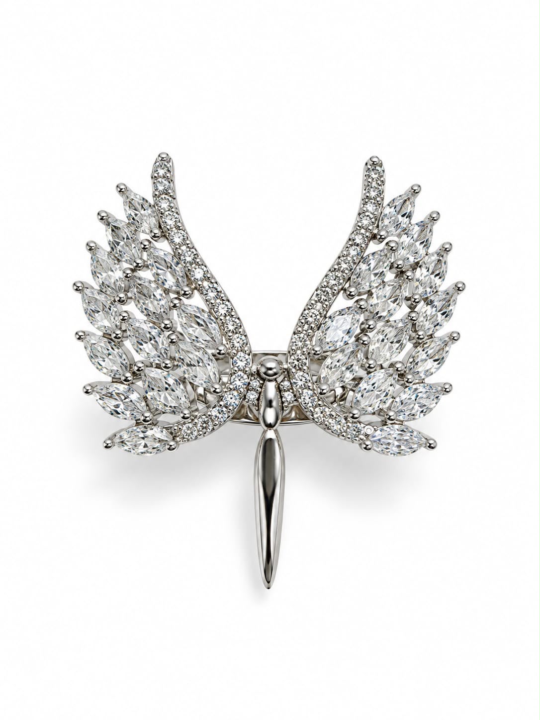 Wing zirconia ring