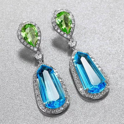 AQUAMARINE EARRING