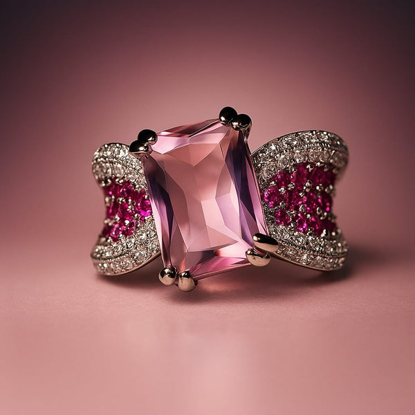 BLUSH BLOOM RING-ADJUSTABLE