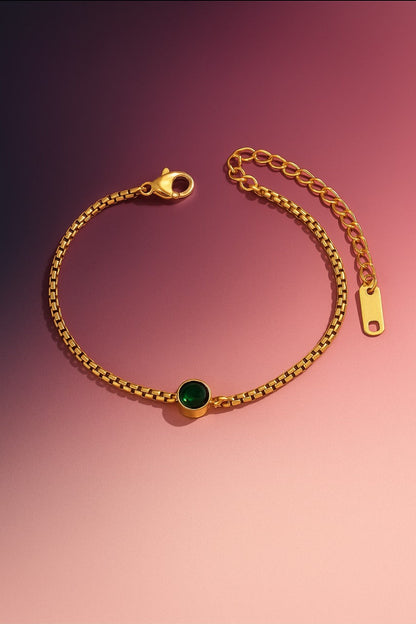 EMERALD GREEN 18K PLATED