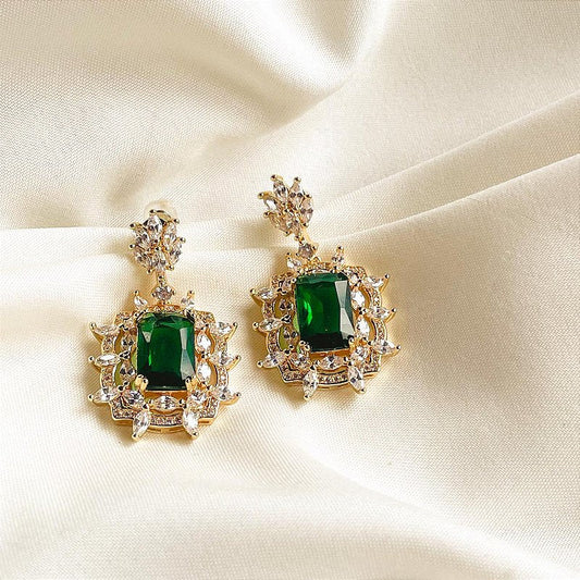 EMERALD ZIRCONIA DANGLE