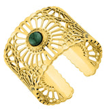 EMERALD GOLD ADJUSTABLE RING