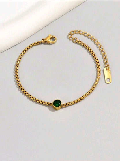 EMERALD GREEN 18K PLATED