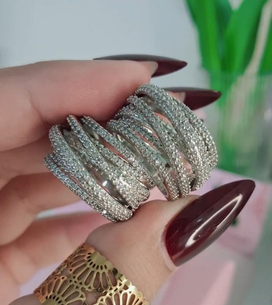 CLUSTER BAND RING S925