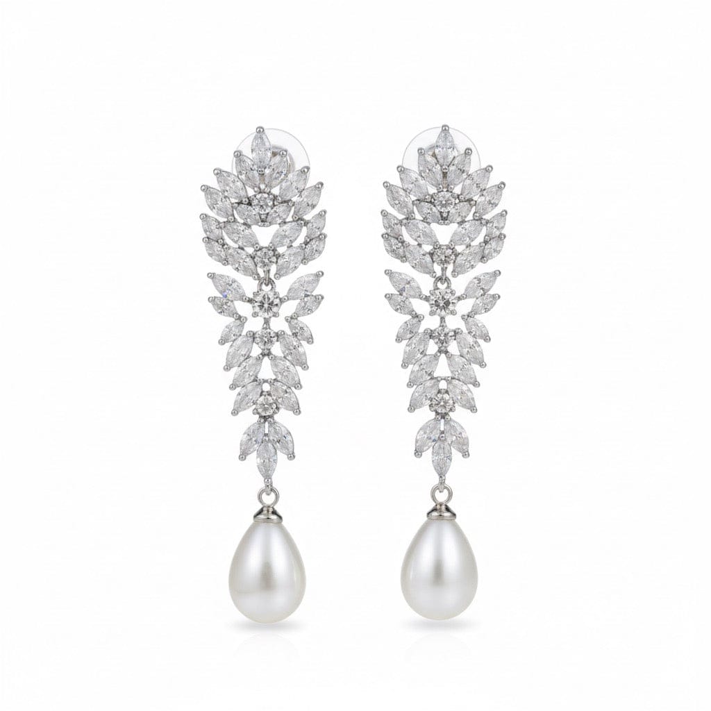 CELESTE WHITE PEARL EARRING