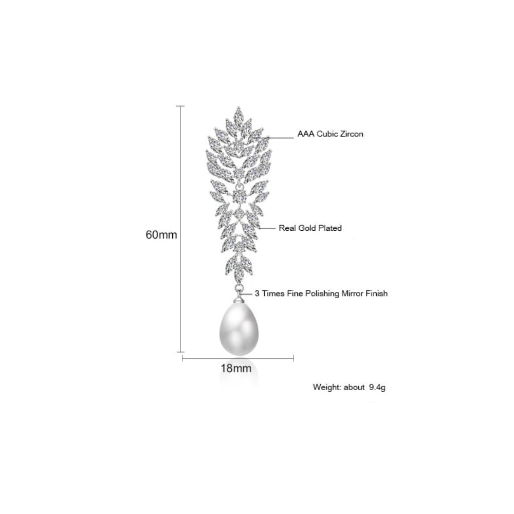 CELESTE WHITE PEARL EARRING