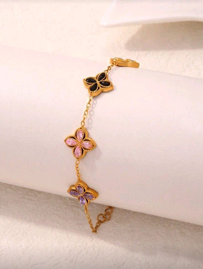 RAINBOW BLOSSOM 18K BRACELET