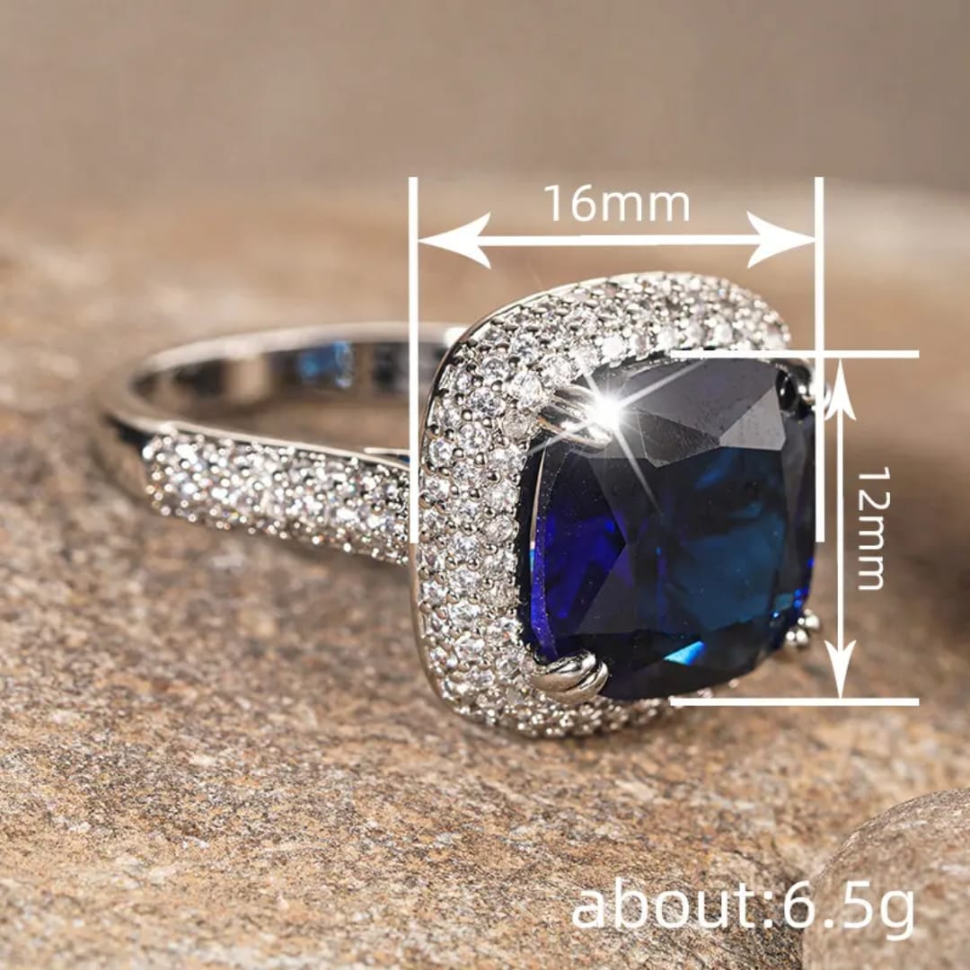 BLUE STARDUST AURA RING