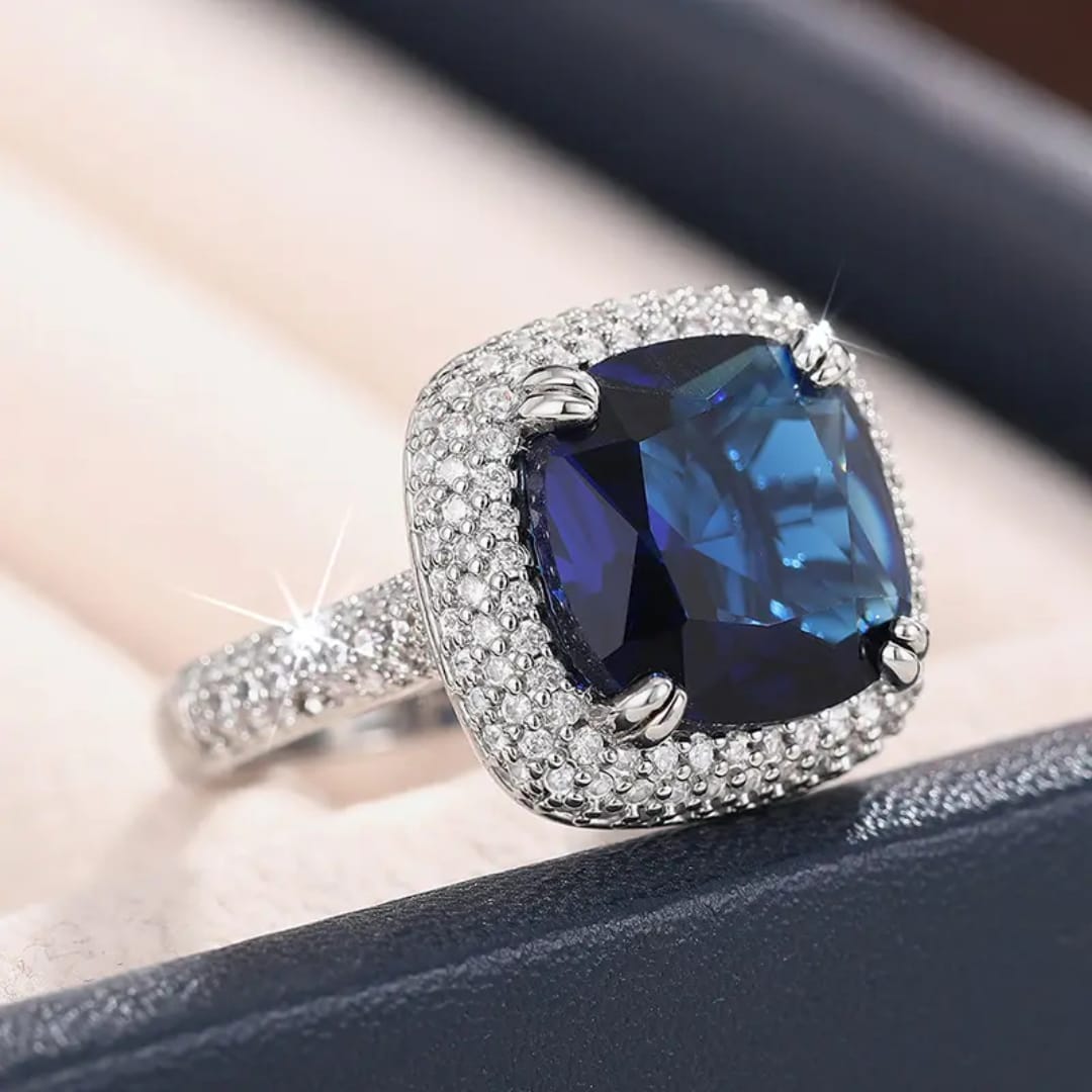 BLUE STARDUST AURA RING