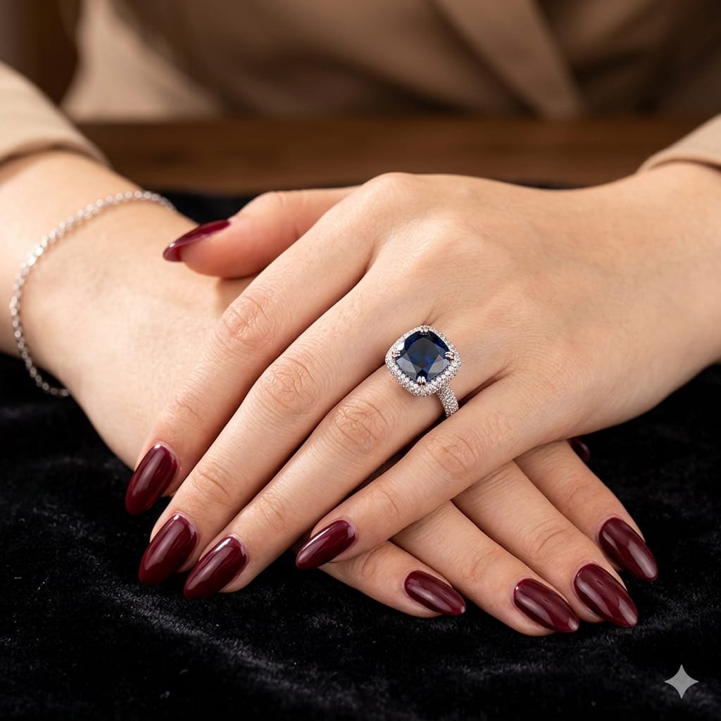 BLUE STARDUST AURA RING