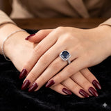 BLUE STARDUST AURA RING