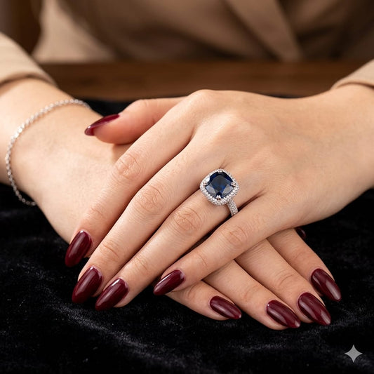 BLUE STARDUST AURA RING