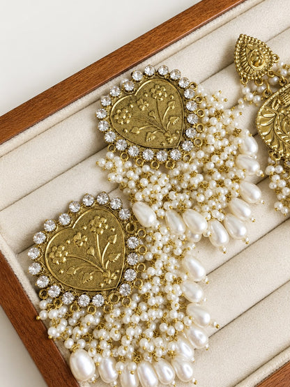 Heart Afghani Earring