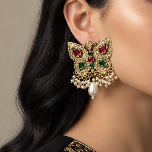Butterfly Afghani earring