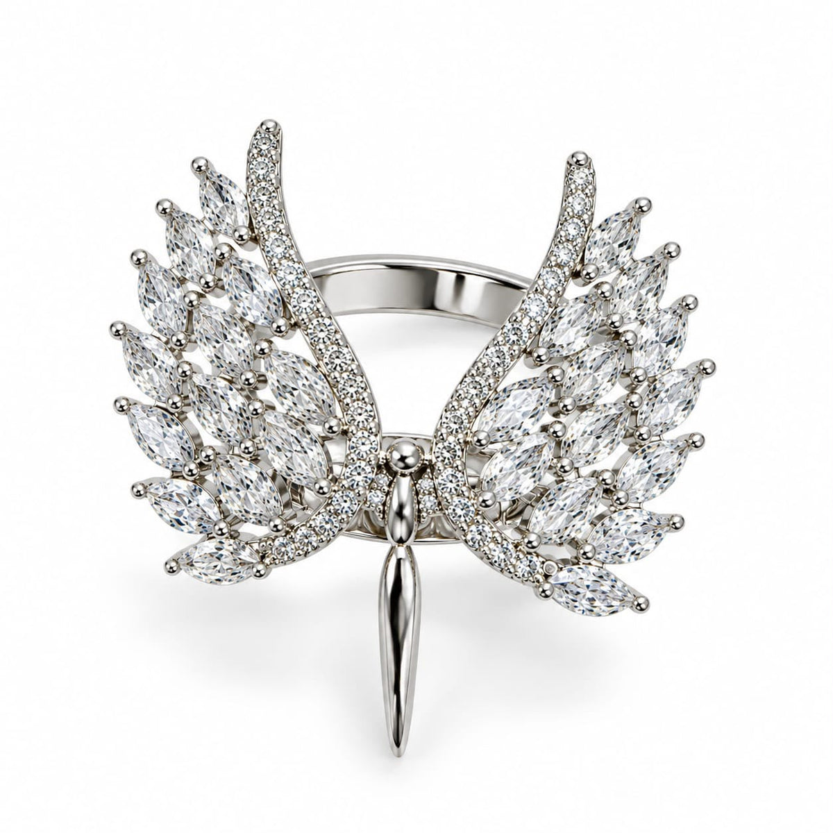 Wing zirconia ring