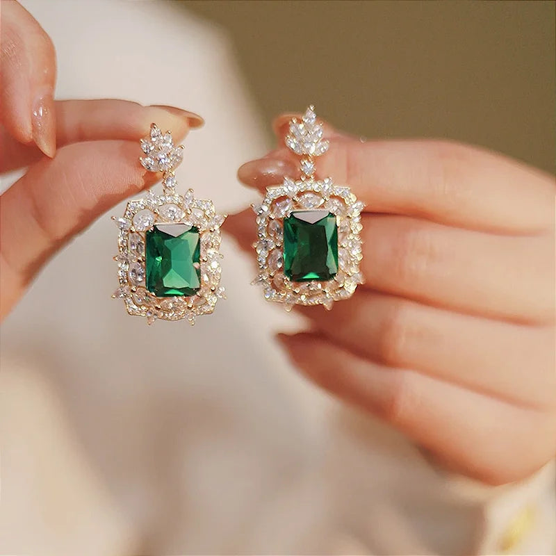 EMERALD ZIRCONIA DANGLE