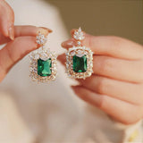 EMERALD ZIRCONIA DANGLE