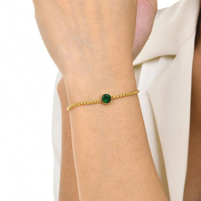 EMERALD GREEN 18K PLATED