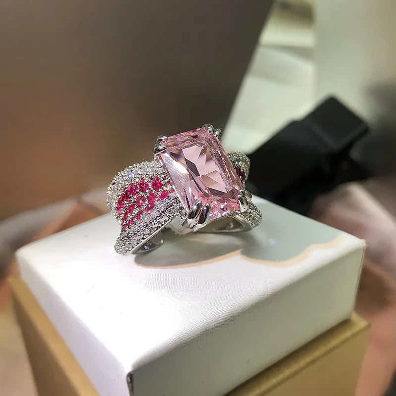 BLUSH BLOOM RING-ADJUSTABLE
