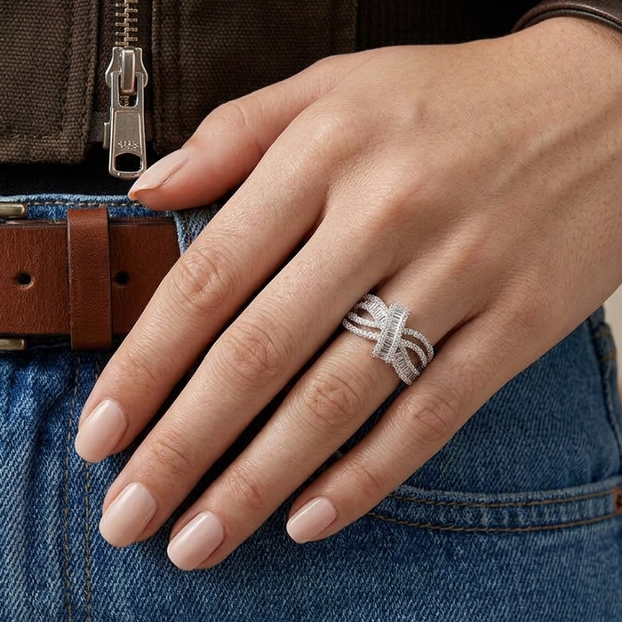 BOW RIBBON S925 RING
