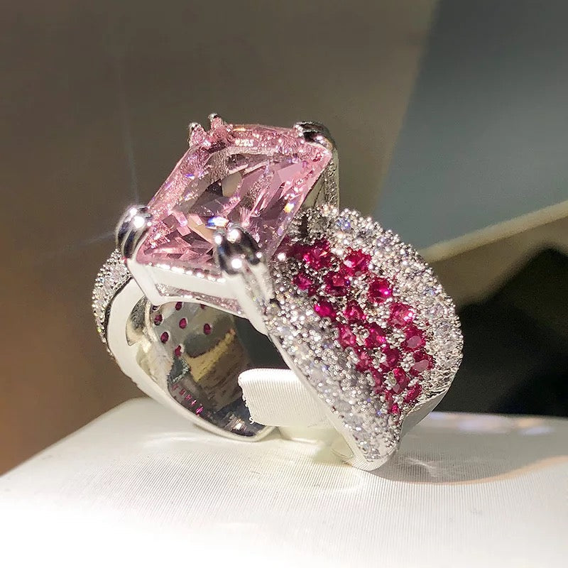 BLUSH BLOOM RING-ADJUSTABLE
